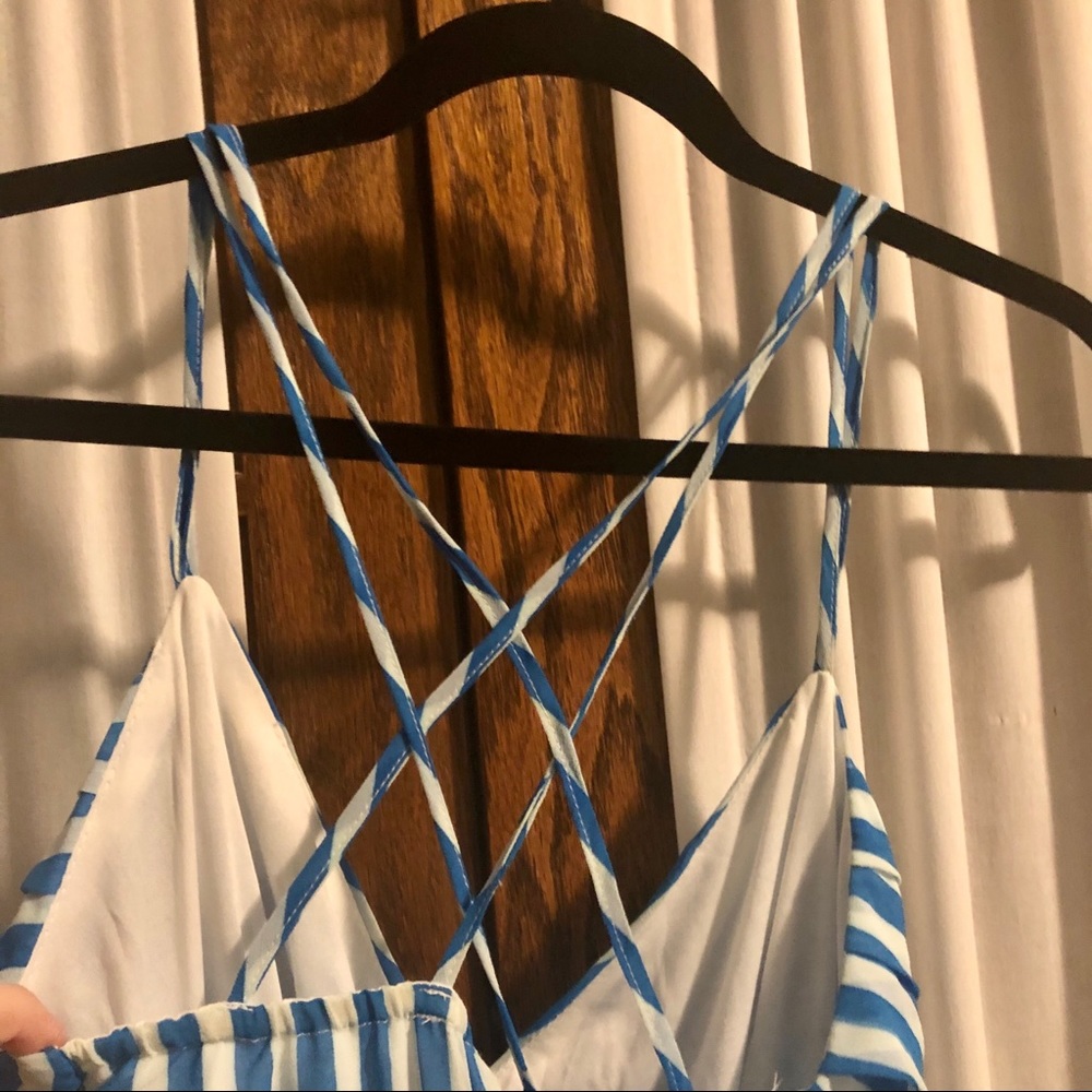 Very J blue and white striped dress - Picture 6 of 9